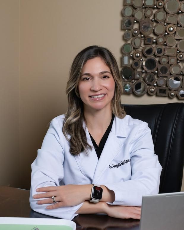 Dr. Magela Martinez, DMD, owner and cosmetic dentist at Sunset Smiles Cosmetic Dentistry in Jupiter, FL