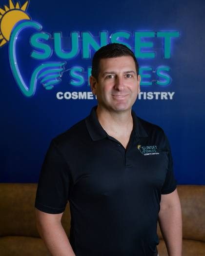 James Garrett, operations at Sunset Smiles Cosmetic Dentistry in Jupiter, FL